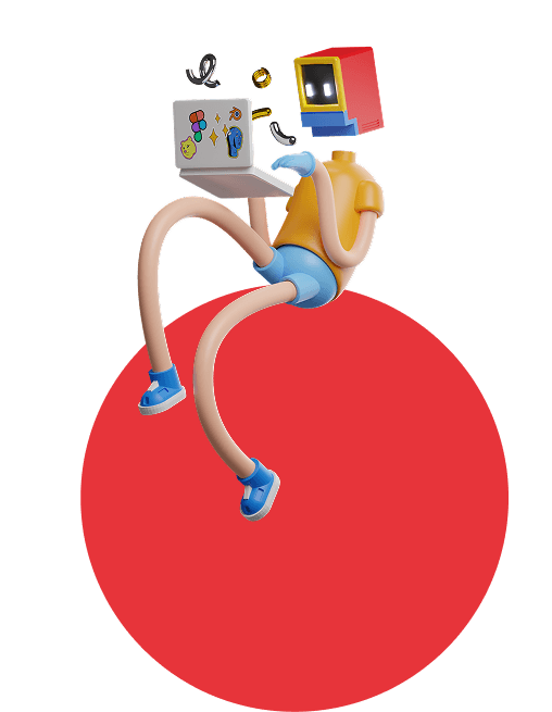 Learner using laptop